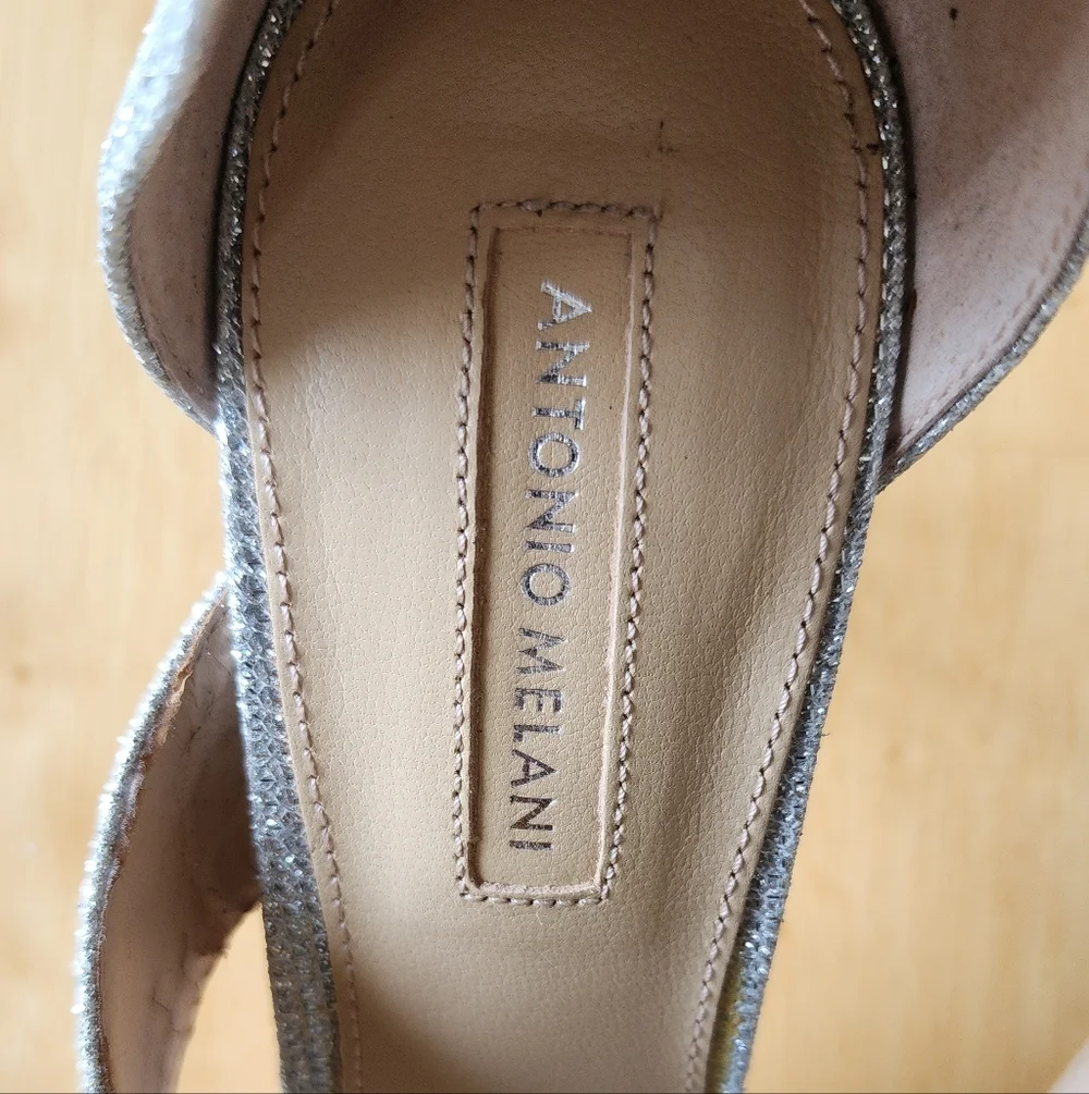 Antonio Melani Glittering Silver Heels - Picture 4 of 9